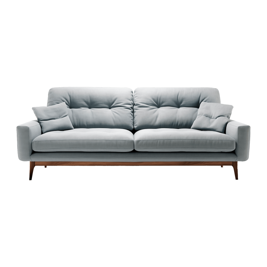 Velvet Sofa Couch 2-Seater - Image 4